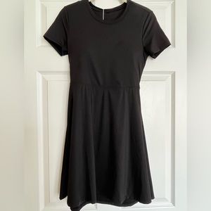 NWT HALARA backless twisted cut out barre ballet dance flare dress